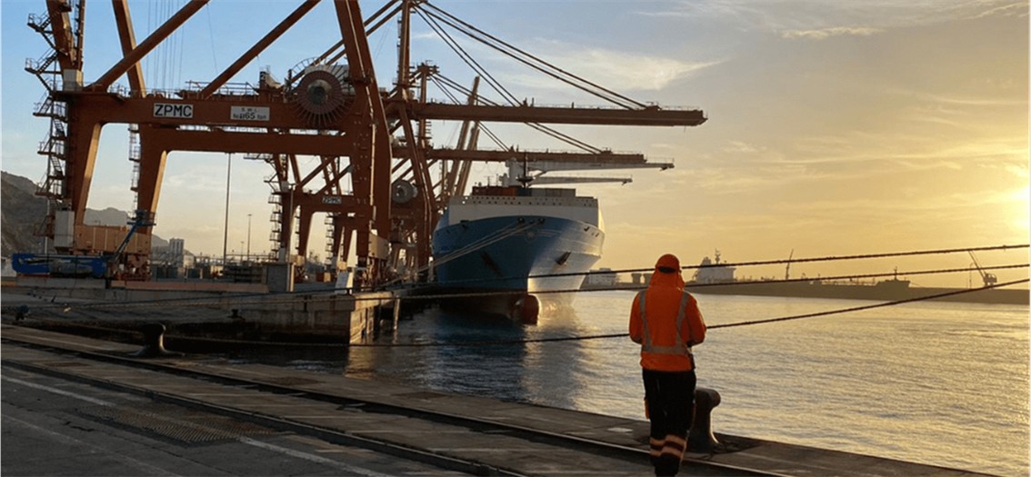 Tráfico de Contenedores en el Atlántico Sur